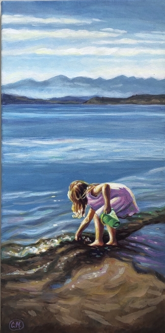 Girl with Bucket, Crescent Beach