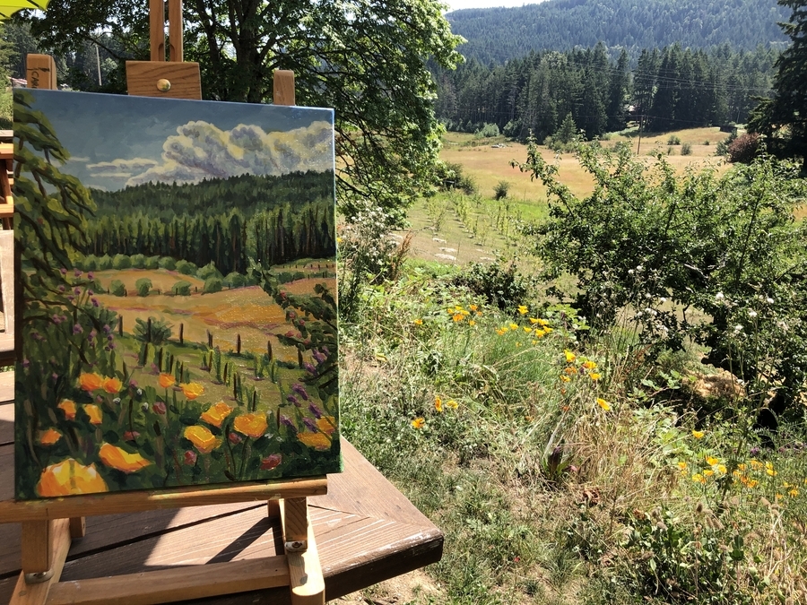 Plein Air at Salt Spring Island Wild Cider