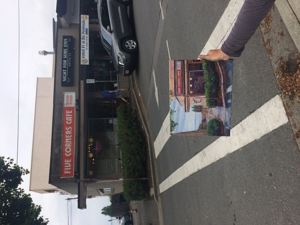 Plein air for "Paint the Town" competition in White Rock, B.C.